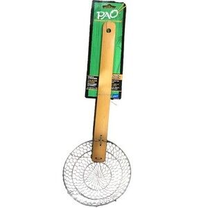 Pao Bamboo Strainer with Stainless Steel basket